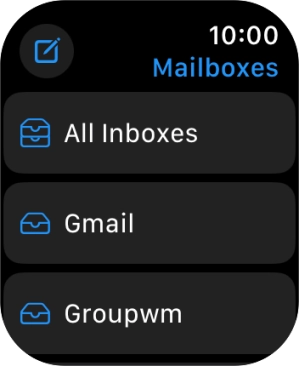 Press the required email account.