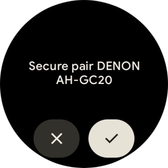 Press the confirm icon.