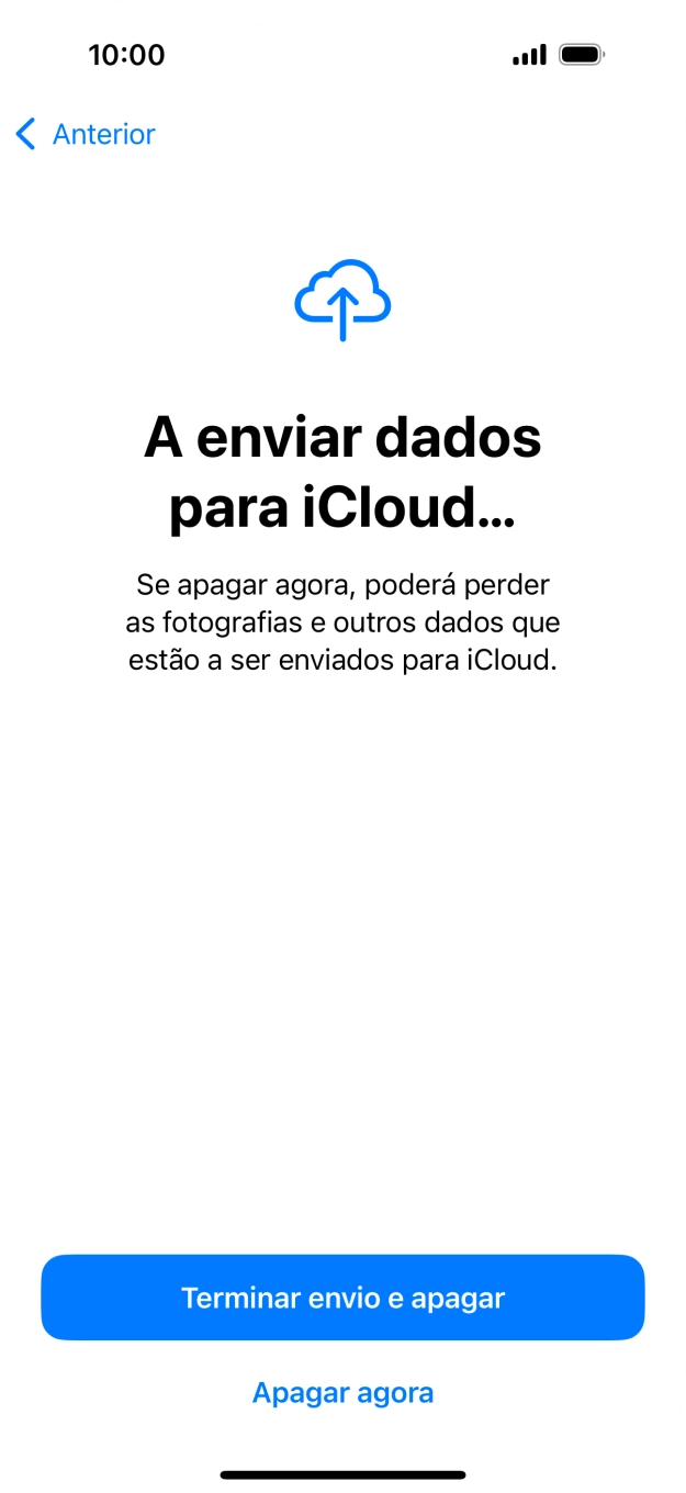 Prima Apagar agora.