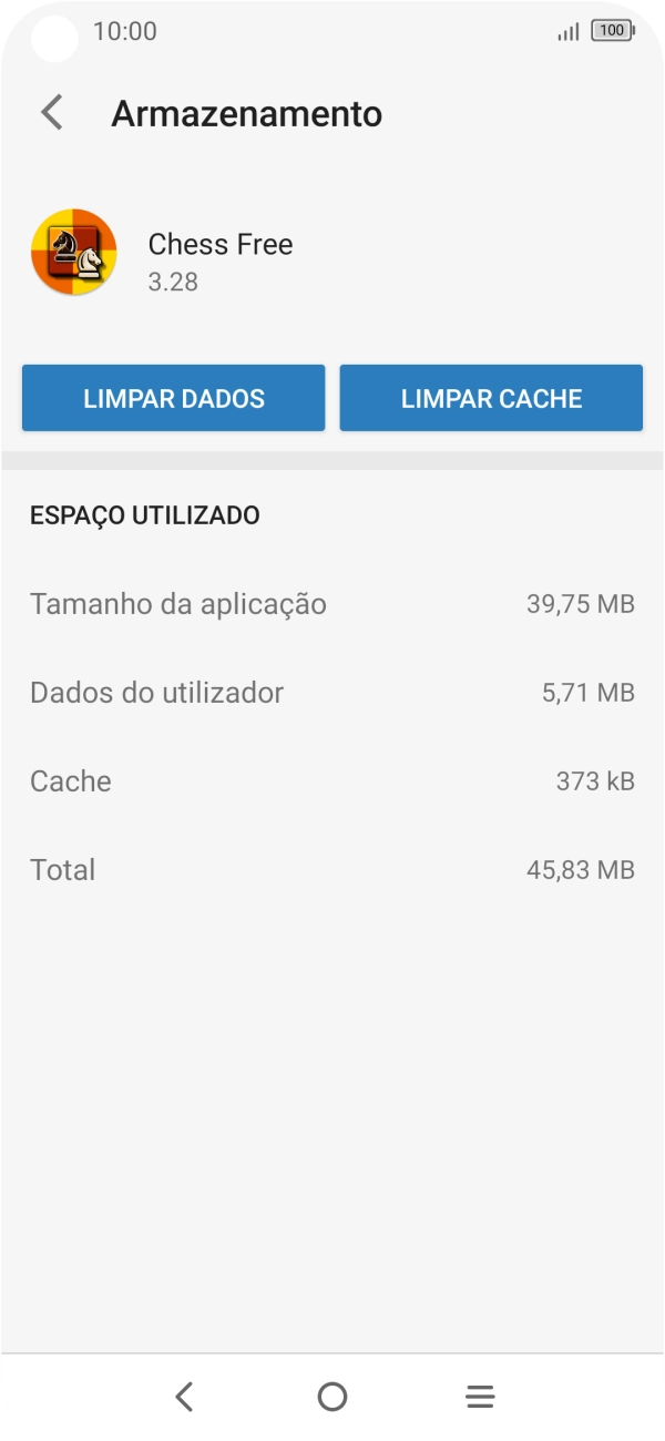 Prima LIMPAR CACHE.