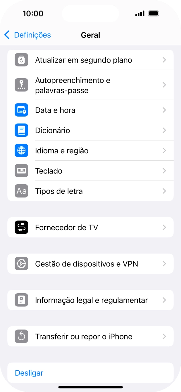 Prima Transferir ou repor o iPhone.