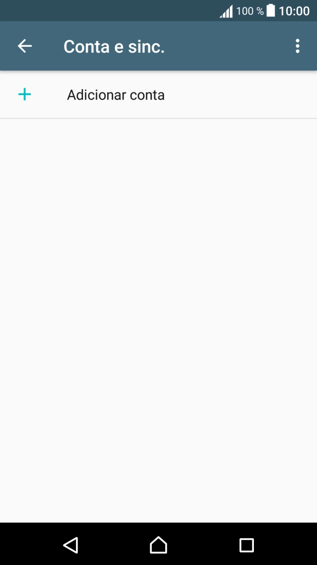 Prima Adicionar conta.