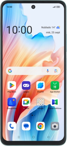 Imagen 1: Vista frontal del OPPO A79 5G - LightSkyBlue