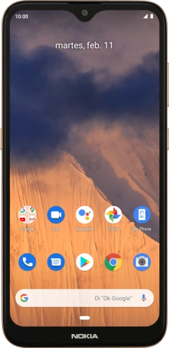 Imagen 1: Vista frontal del Nokia 2.3 - Gold