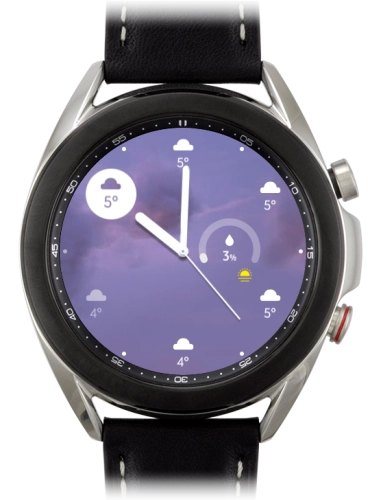 Imagen 1: Vista frontal del Samsung Galaxy Watch3 - Silver