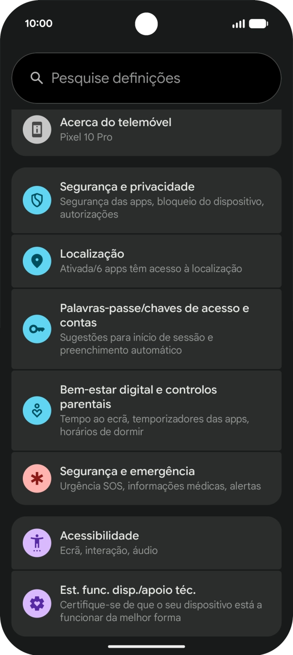 Prima Palavras-passe/chaves de acesso e contas.