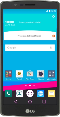 Imagen 1: Vista frontal del LG G4 (H815) - Yellow