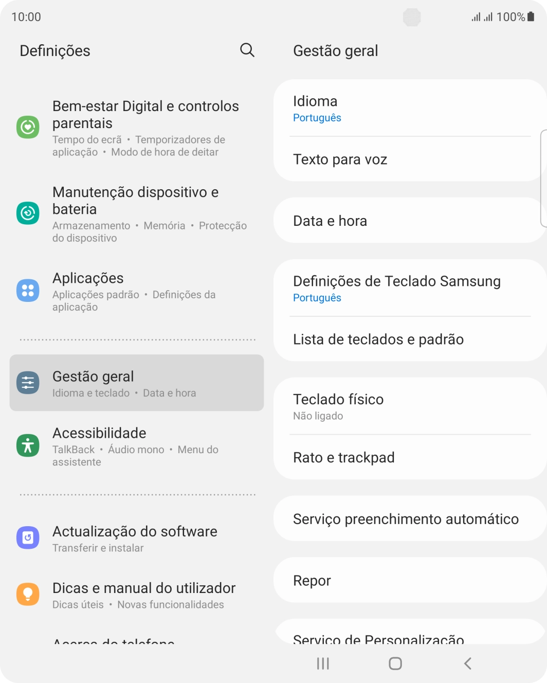 Prima Data e hora.