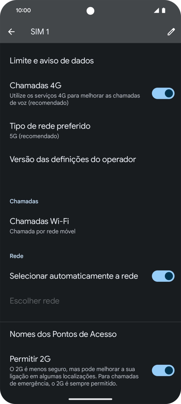 Prima Nomes dos Pontos de Acesso.