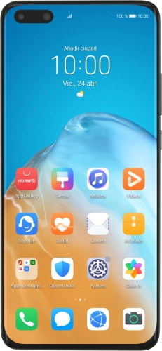 Imagen 1: Vista frontal del Huawei P40 Pro - Black