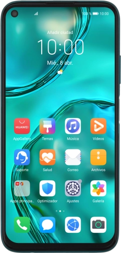 Imagen 1: Vista frontal del Huawei P40 Lite - Green