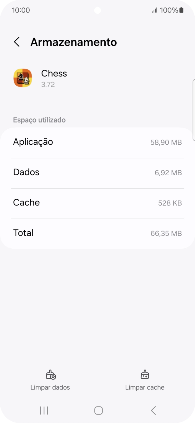 Prima Limpar cache.