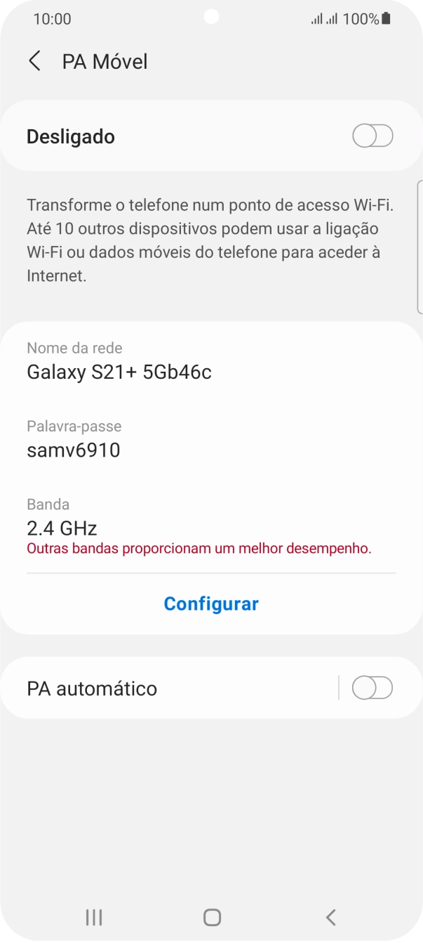 Prima Configurar.