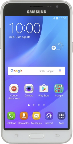Imagen 1: Vista frontal del Samsung Galaxy J3 (2016) - White