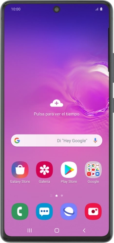Imagen 1: Vista frontal del Samsung Galaxy S10 Lite - Black