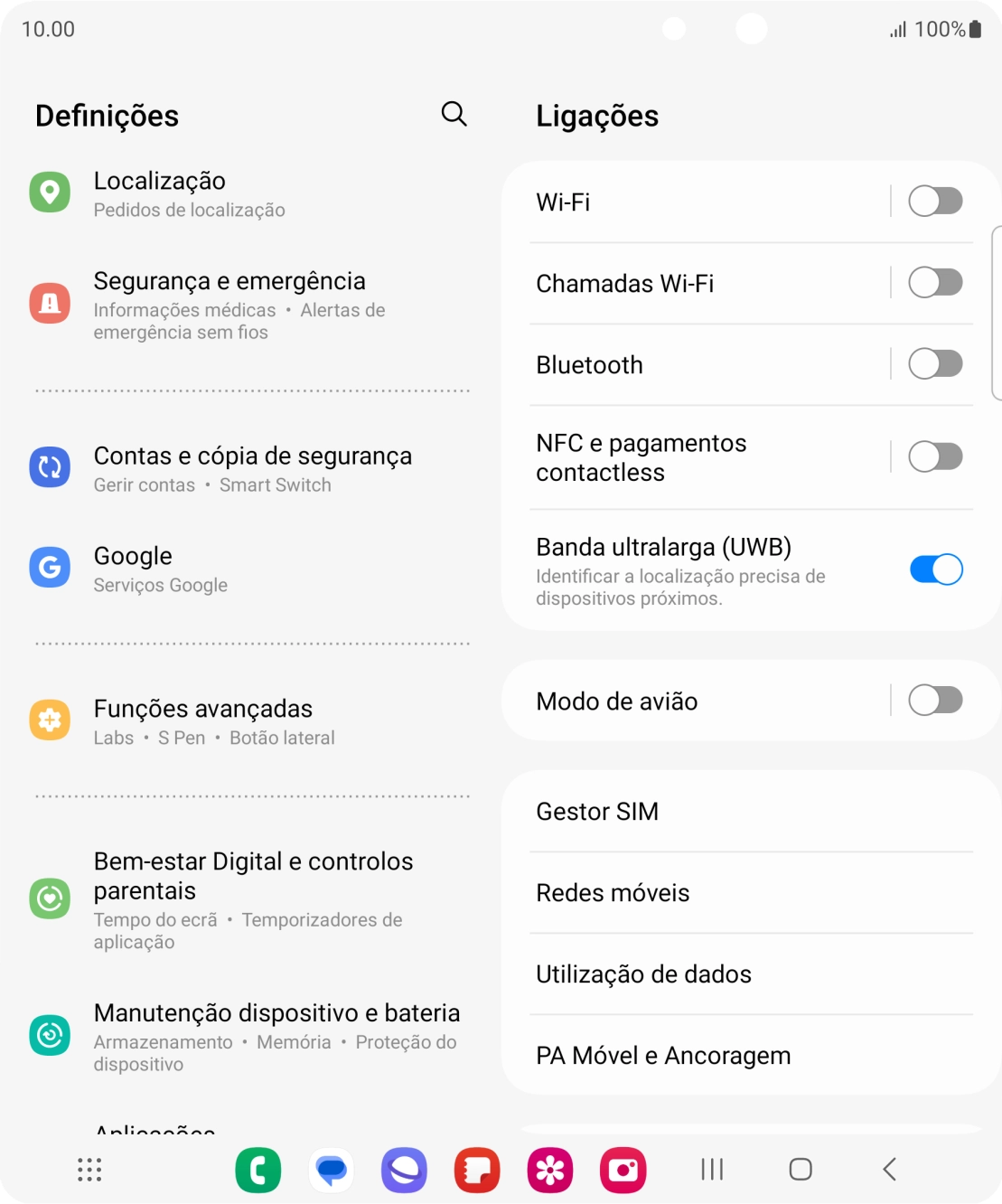Prima Manutenção dispositivo e bateria.
