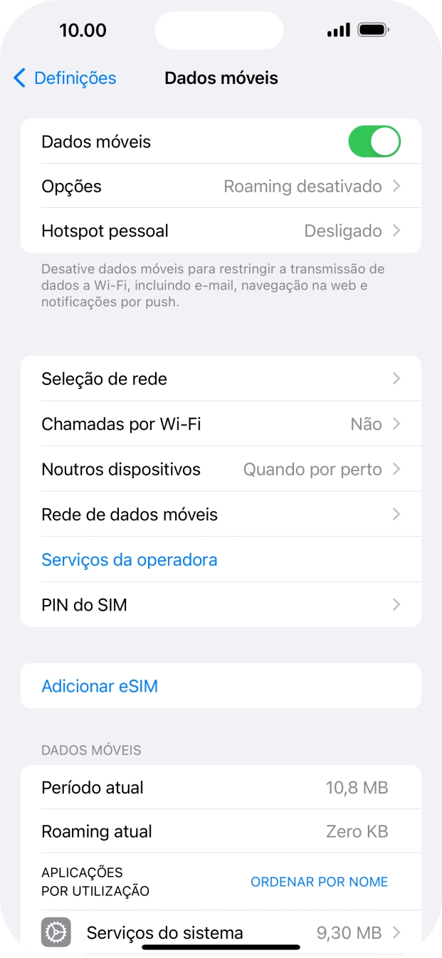 Prima PIN do SIM.