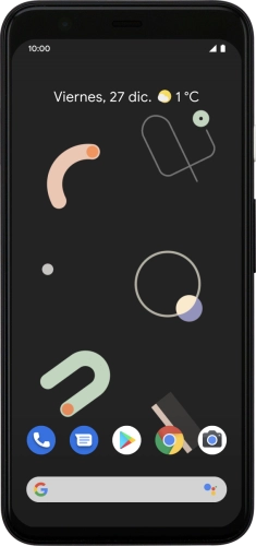 Imagen 1: Vista frontal del Google Pixel 4 - Black