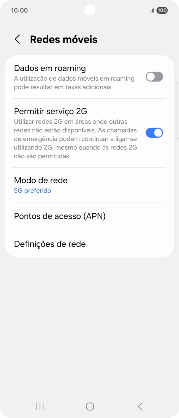 Prima Pontos de acesso (APN).