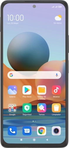 Imagen 1: Vista frontal del Xiaomi Redmi Note 10 Pro - DarkGray