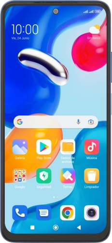 Imagen 1: Vista frontal del Xiaomi Redmi Note 11S - LightSkyBlue