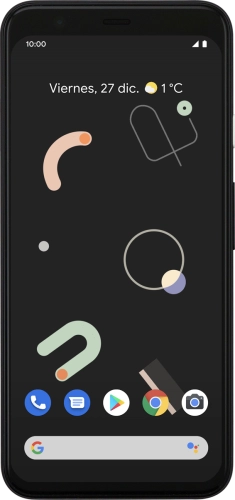 Imagen 1: Vista frontal del Google Pixel 4 - Black