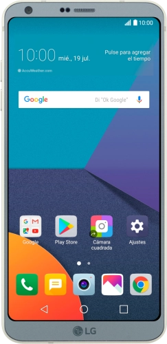 Imagen 1: Vista frontal del LG G6 - LightGray
