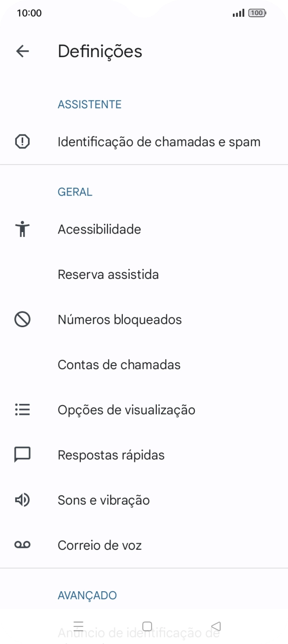 Prima Contas de chamadas.