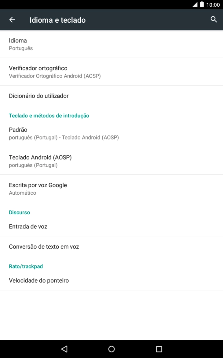 Prima Teclado Android (AOSP).