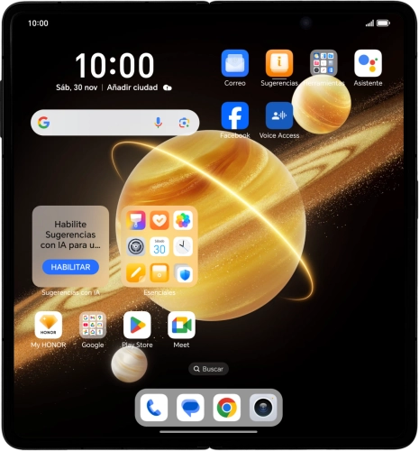Imagen 1: Vista frontal del HONOR Magic V3 - Black
