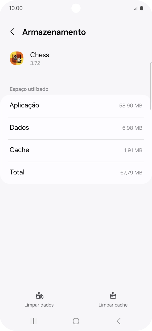 Prima Limpar cache.