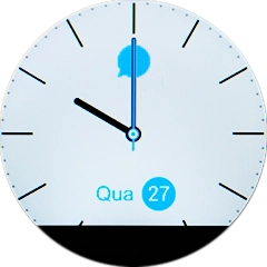 Deslize o dedo para cima no ecrã para ver as notificações.