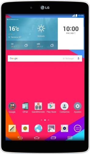 Imagen 1: Vista frontal del LG G Pad 8.0 LTE - White