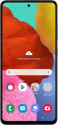 Imagen 1: Vista frontal del Samsung Galaxy A51 - LightGray