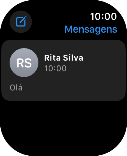 Prima a mensagem multimédia pretendida.