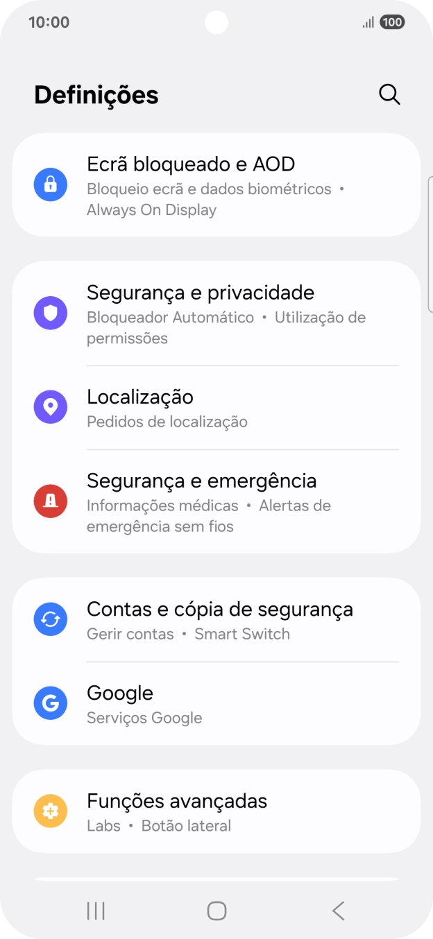 Prima Contas e cópia de segurança.