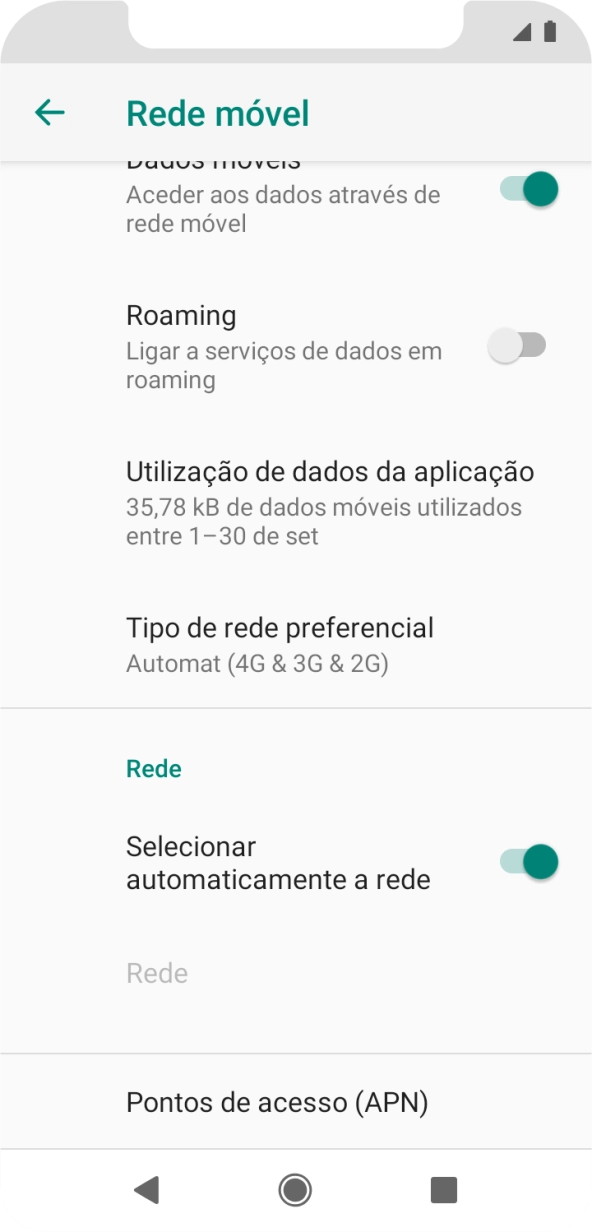 Prima Tipo de rede preferencial.