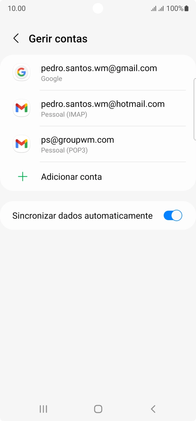 Prima a tecla de início para terminar e voltar ao ecrã inicial.