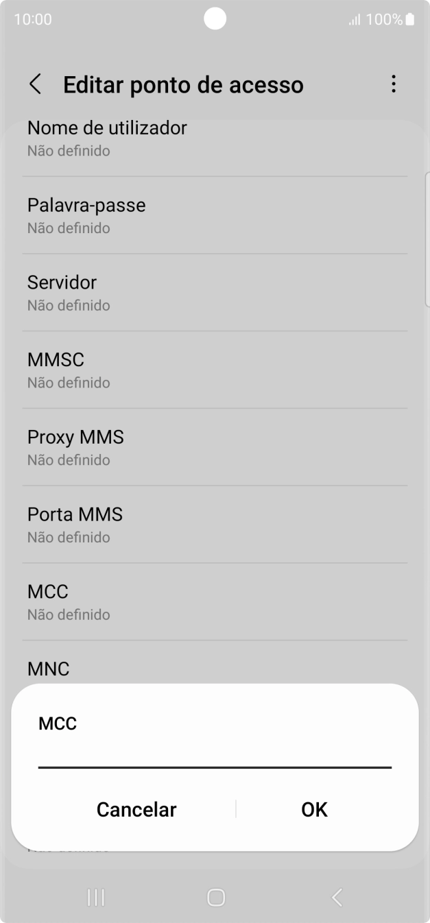 Introduza 268 e prima OK.