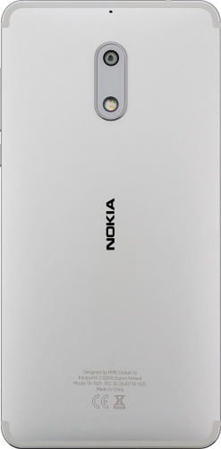 Imagen 2: Vista posterior del Nokia 6 - Silver