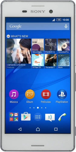 Imagen 1: Vista frontal del Sony Xperia M4 Aqua - White