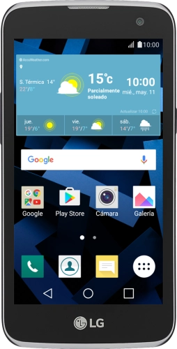 Imagen 1: Vista frontal del LG K4 LTE - Black