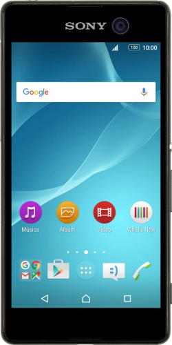 Imagen 1: Vista frontal del Sony Xperia M5 - Black