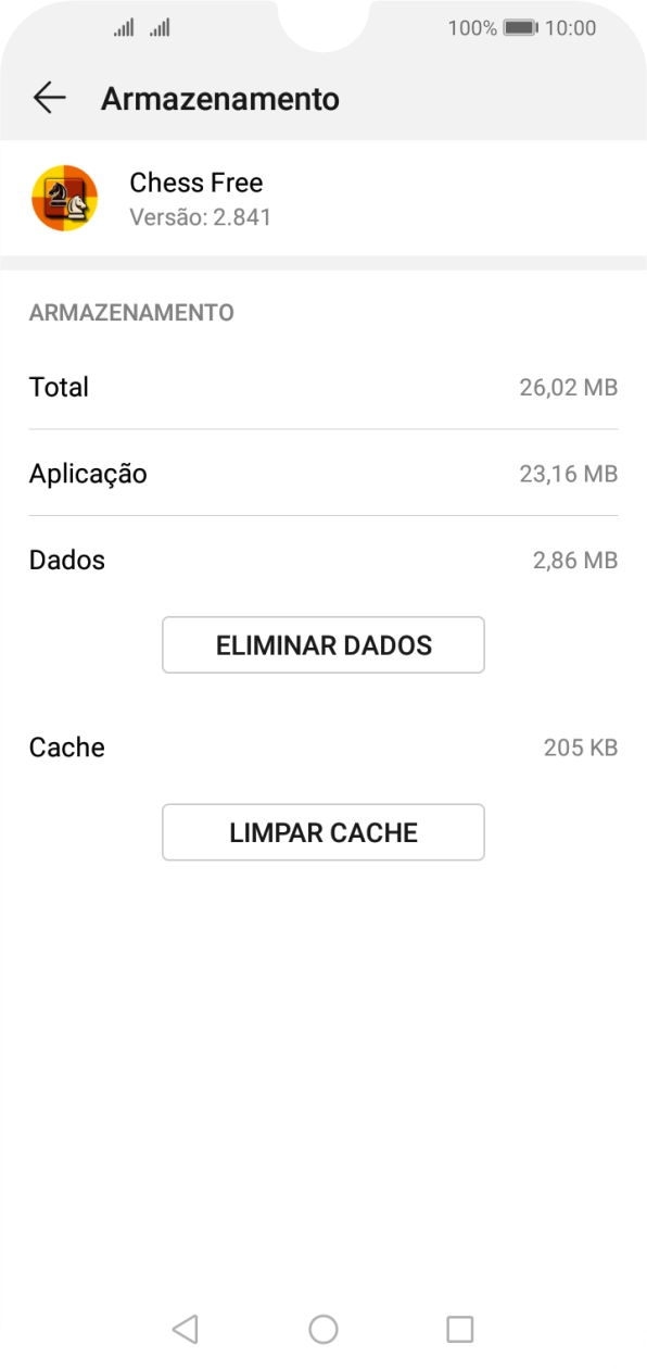Prima LIMPAR CACHE.