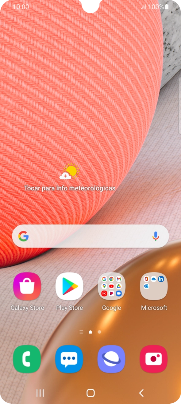 Prima o ícone de telefone.