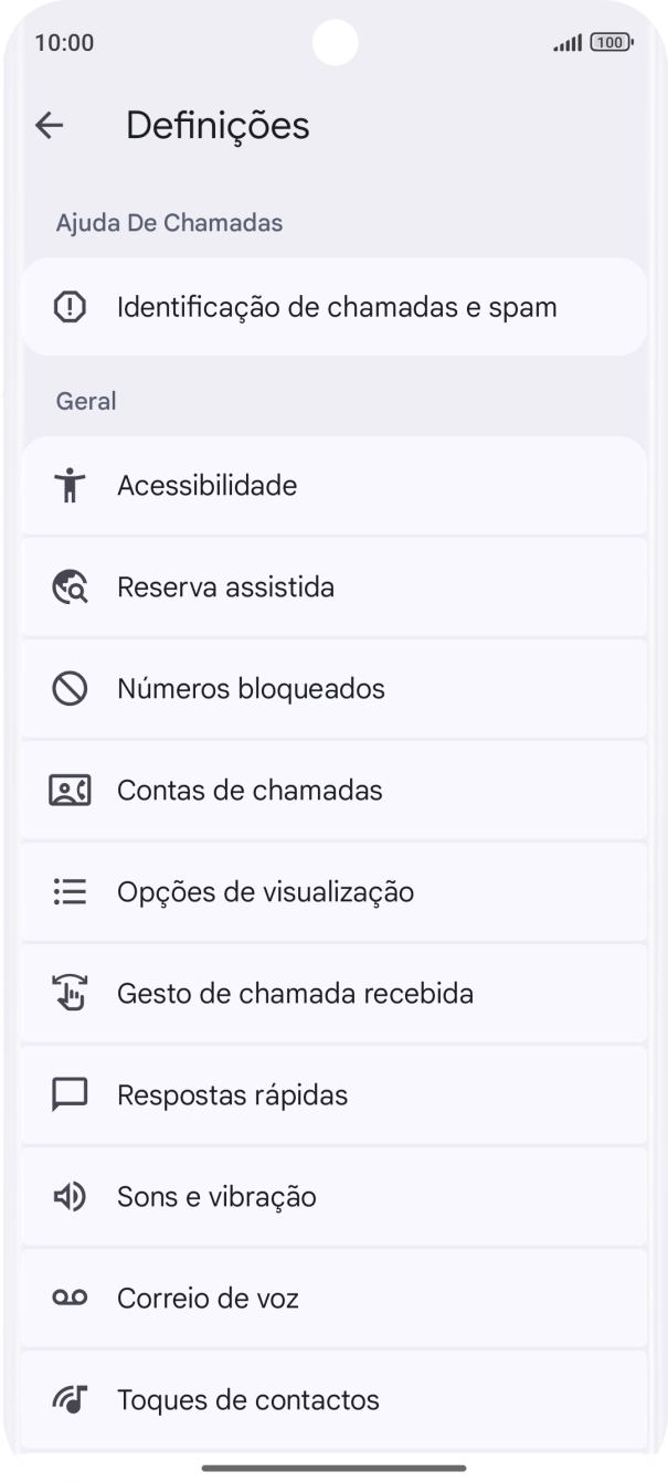 Prima Contas de chamadas.