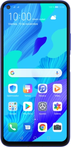 Imagen 1: Vista frontal del Huawei nova 5T - MidnightBlue