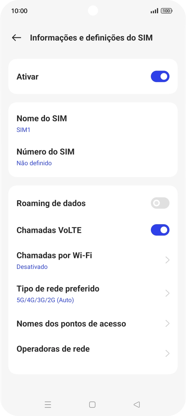 Prima Nomes dos pontos de acesso.