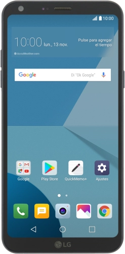 Imagen 1: Vista frontal del LG Q6 - Black
