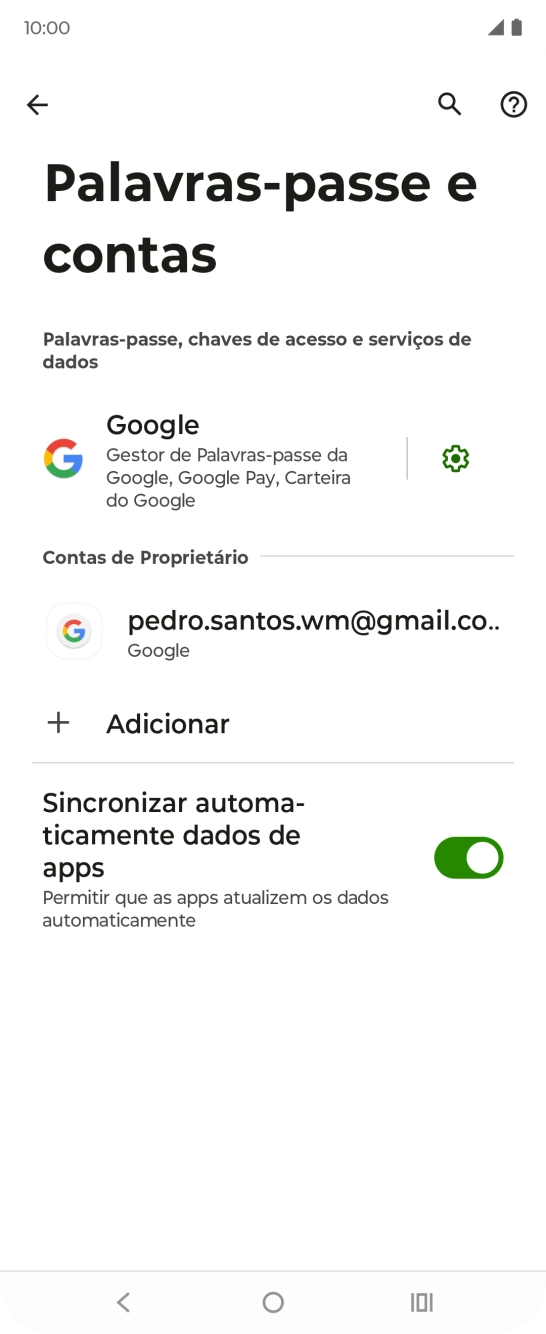 Prima Adicionar.